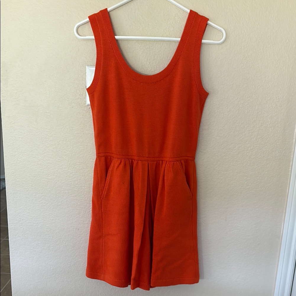 St. John Vibrant Orange Knit Top